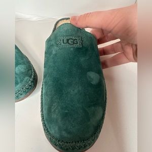 Women’s size 8 suede ugg mules, never worn